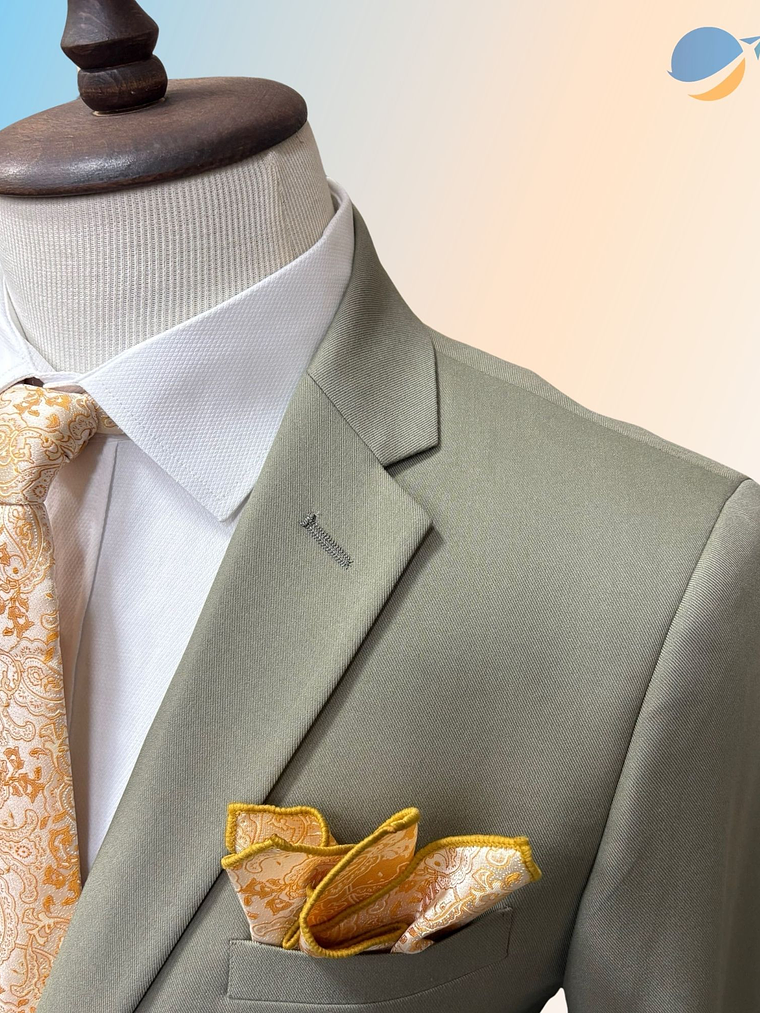 Conjunto Terno Masculino Slim Fit - Cinza Claro 2