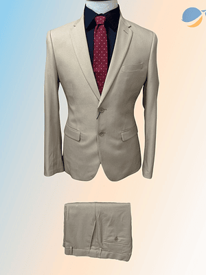 Conjunto Terno Masculino Slim Fit Tradicional - Areia