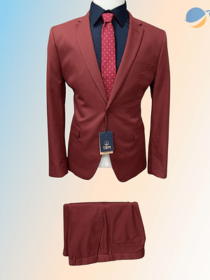 Conjunto Terno Masculino Slim Fit - Vinho Marsala