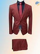 Conjunto Terno Masculino Slim Fit - Vinho Marsala - Thumbnail 1