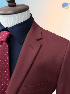 Conjunto Terno Masculino Slim Fit - Vinho Marsala
