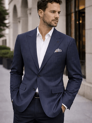 Terno Slim Fit Azul Marinho