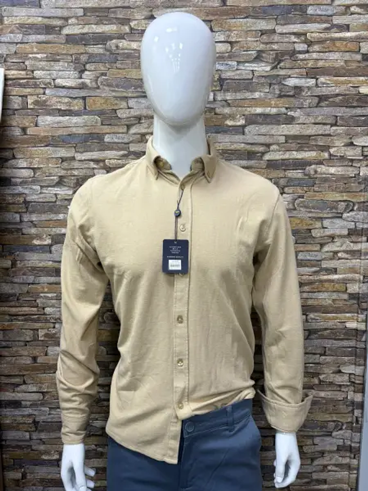 Camisa Casual Bege 1