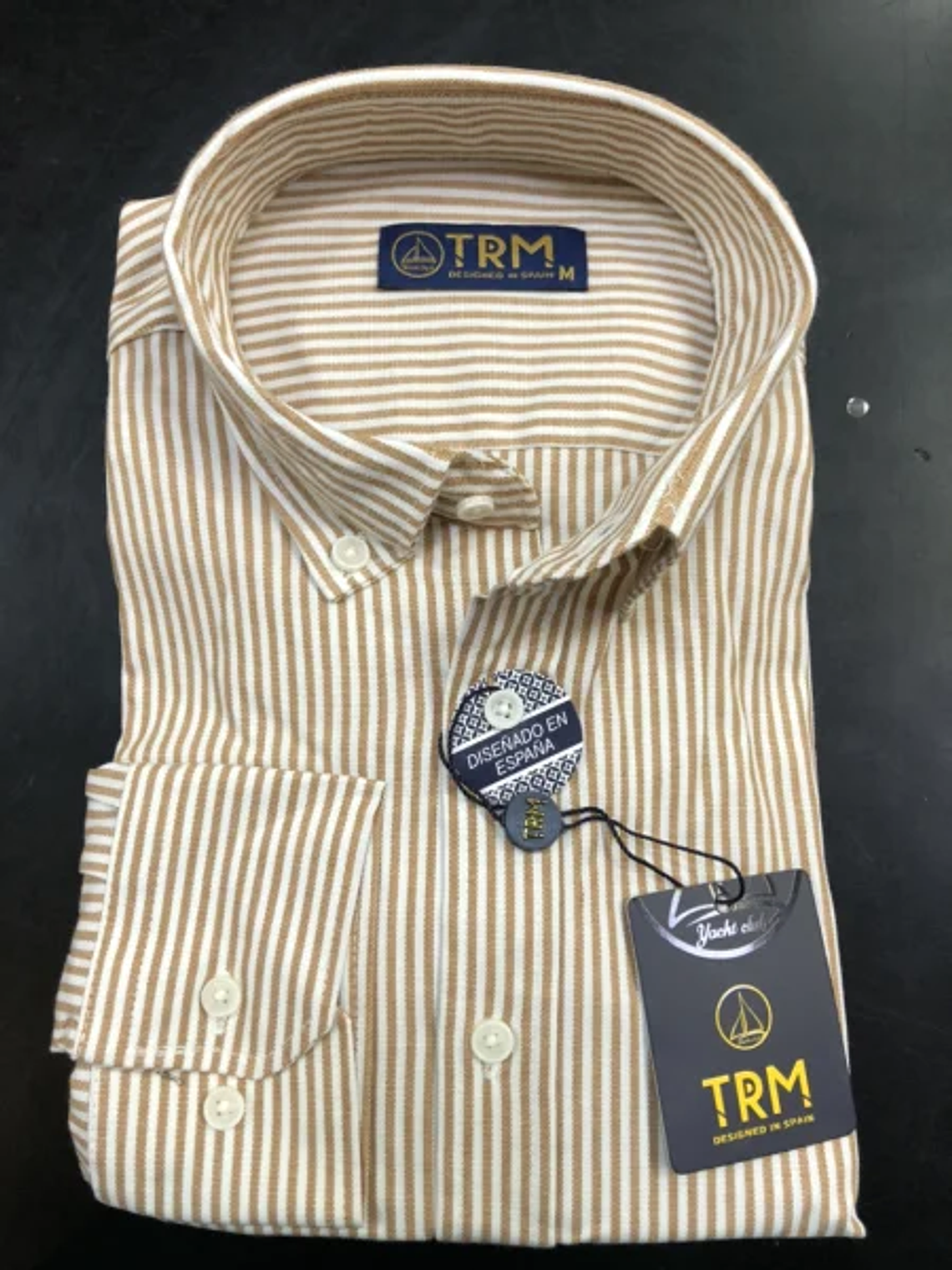 Camisa Listrada Mostaza 1