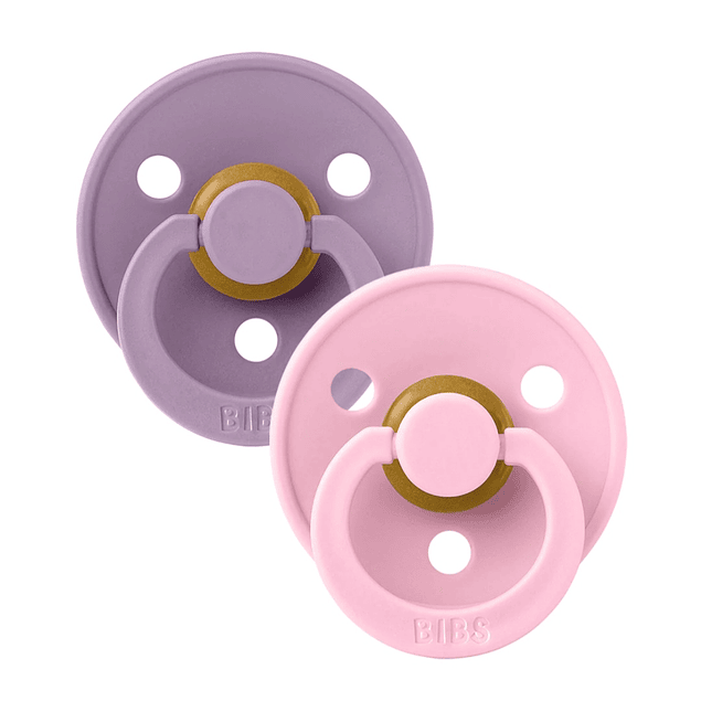 Chupete BIBS Colour x2 Lavender & Baby Pink