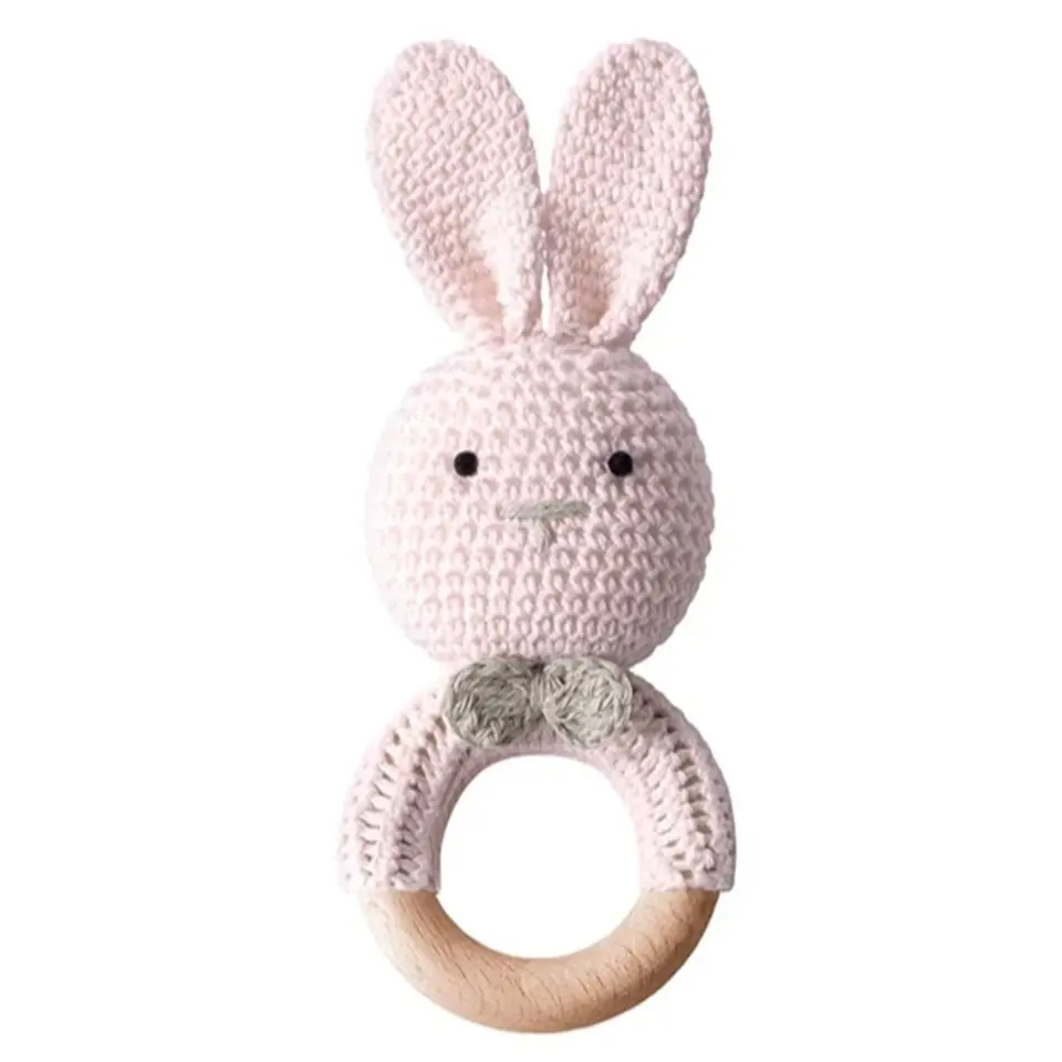 Mordedor de Crochet Conejo Blanco 10