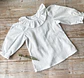 Blusa Blanca Cuello Payaso - Miniatura 2