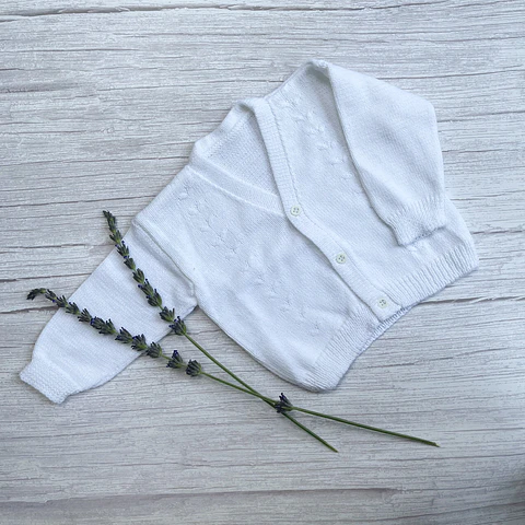 Chaleco Espigas blanco