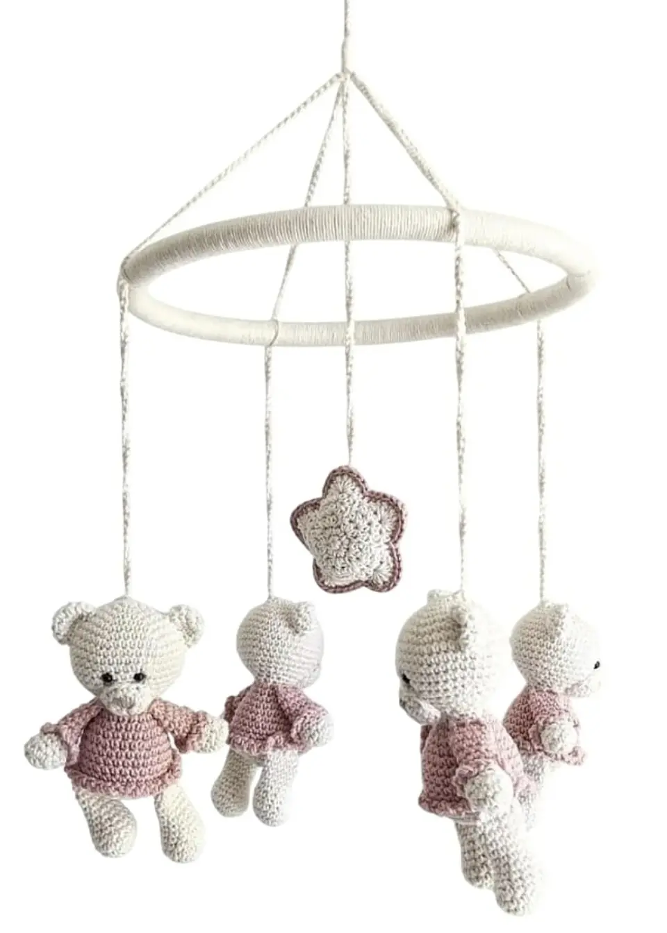 Móvil Ositas Crochet 7