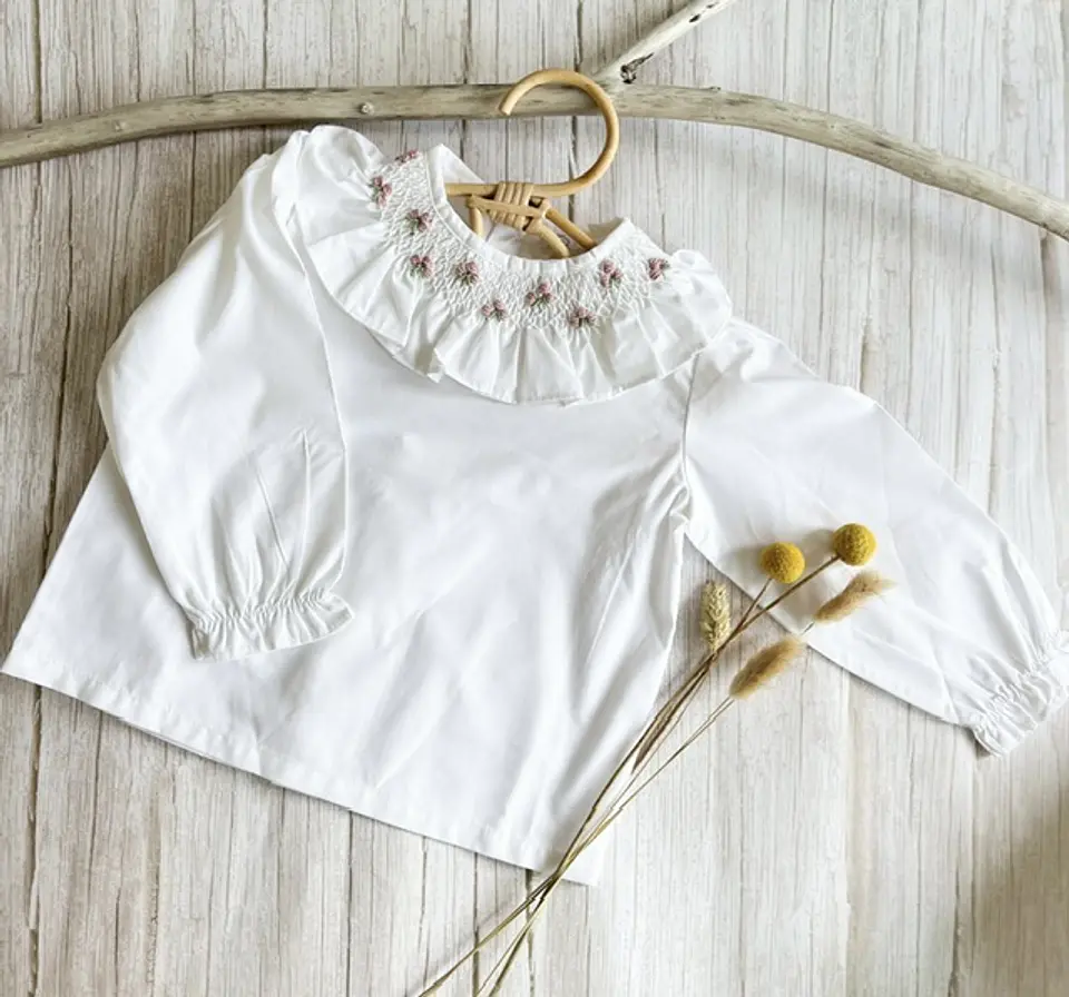 Blusa Amelia Punto Smock 5