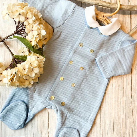 Enterito Pima Botones Celeste