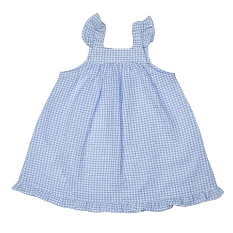 Vestido Vichy Celeste