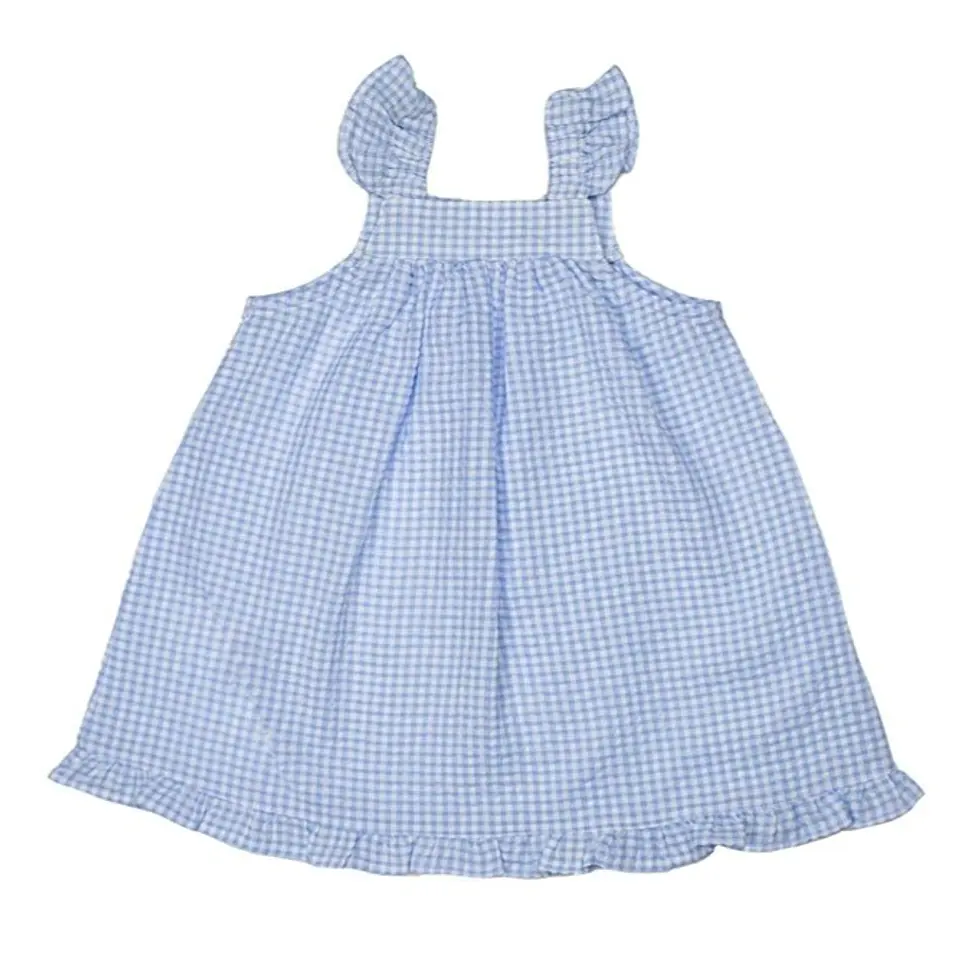 Vestido Vichy Celeste 1