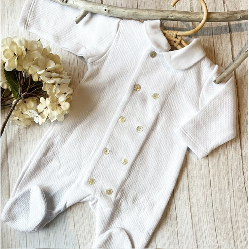 Enterito Pima Botones Blanco