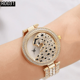 Reloj en acero diseño Animal Print
