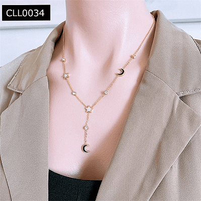 Collar Diseño Lunas y Estrellas