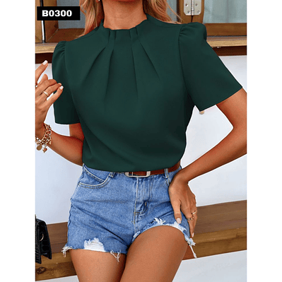 Blusa de Moda Con Detalles en el cuello