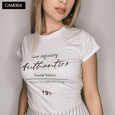Camiseta  De Moda Authentic