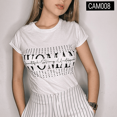 Camiseta de Moda Woman Fashion