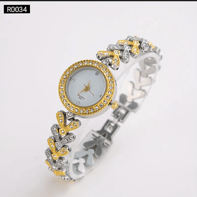 Reloj en Acero con pulso en Corazones 