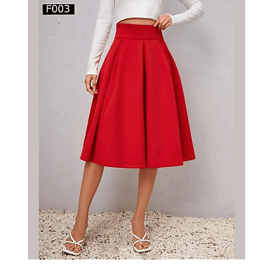 Falda de Moda Larga con Bolsillos