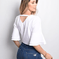 Blusa escote en V y boleros - Miniatura 2