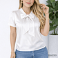 Blusa Satinada con Moño Elegante - Miniatura 6