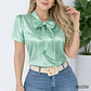 Blusa Satinada con Moño Elegante - Miniatura 3