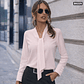 Blusa elegante con cuello anudado - Miniatura 7