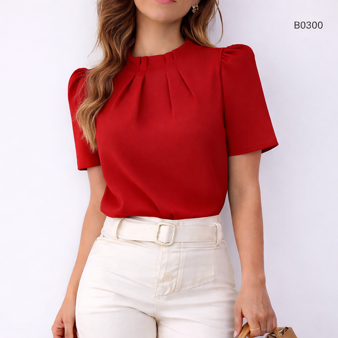 Blusa de Moda Con Detalles en el cuello 6