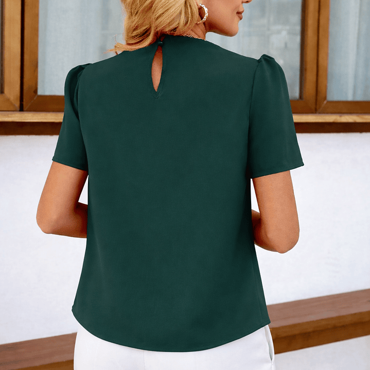 Blusa de Moda Con Detalles en el cuello 8