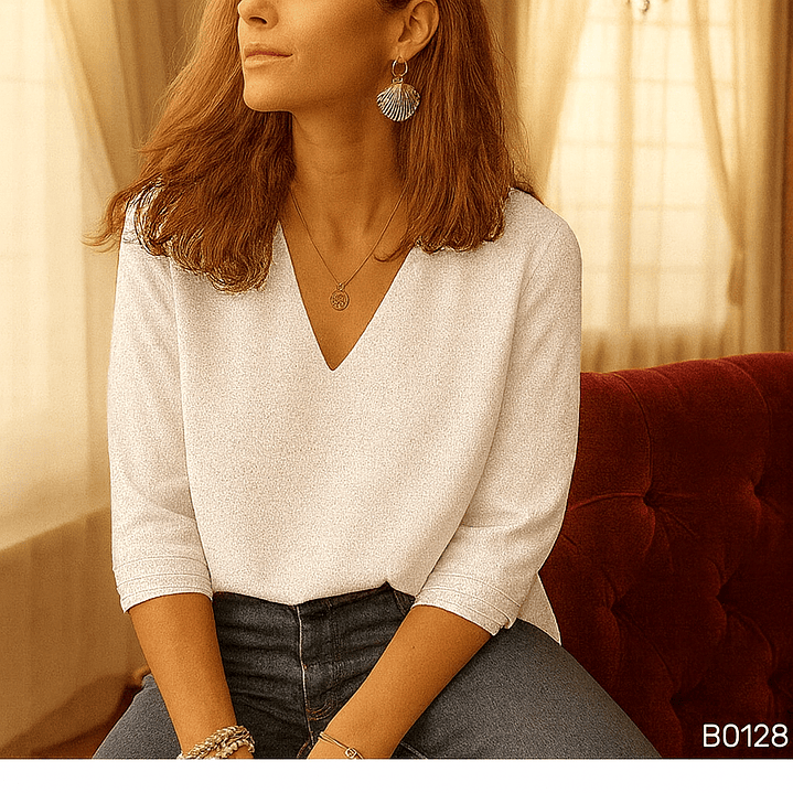 Blusa de moda manga 3/4 7