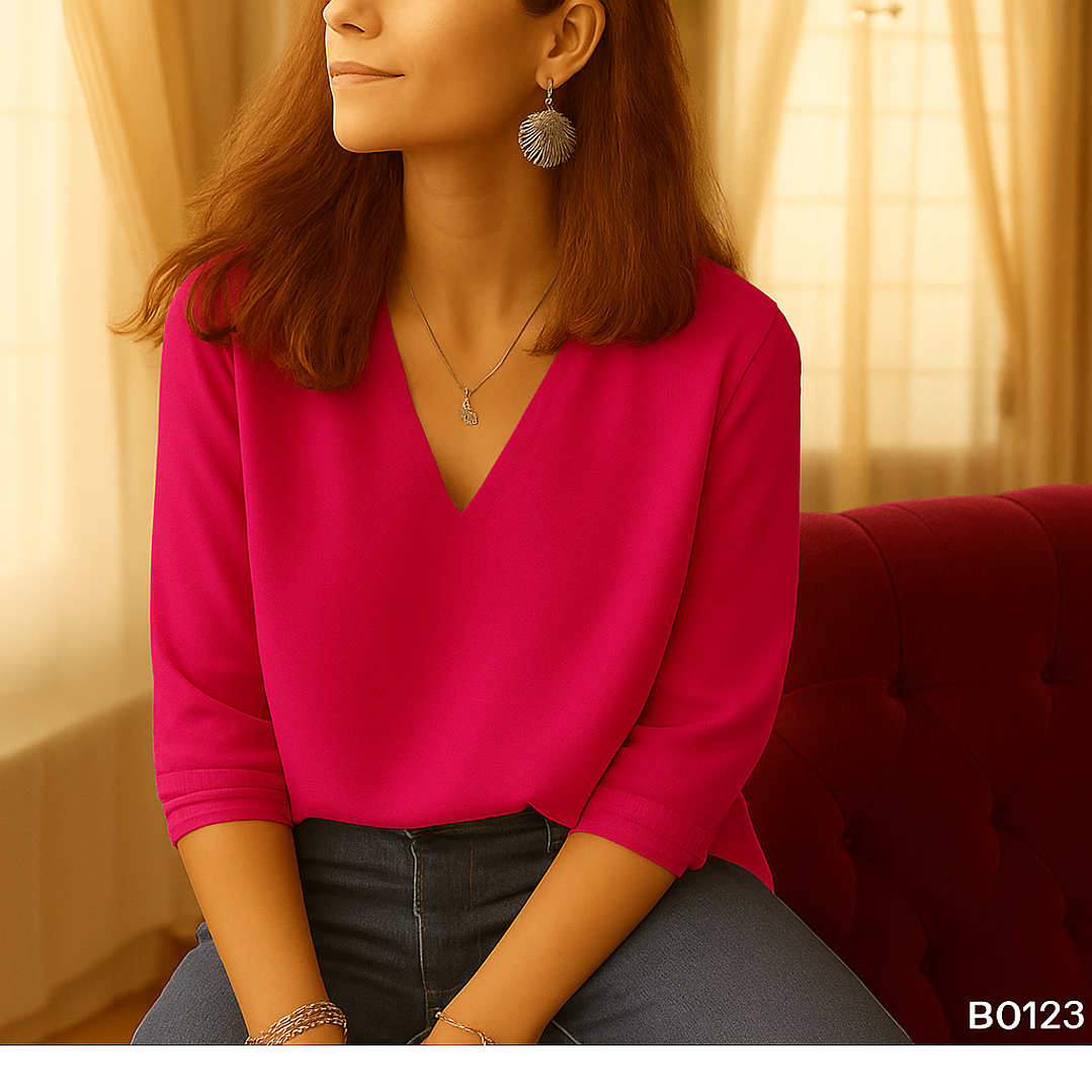 Blusa de moda manga 3/4 8