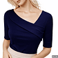 Blusa Elegante Con Cuello Asimétrico - Miniatura 4