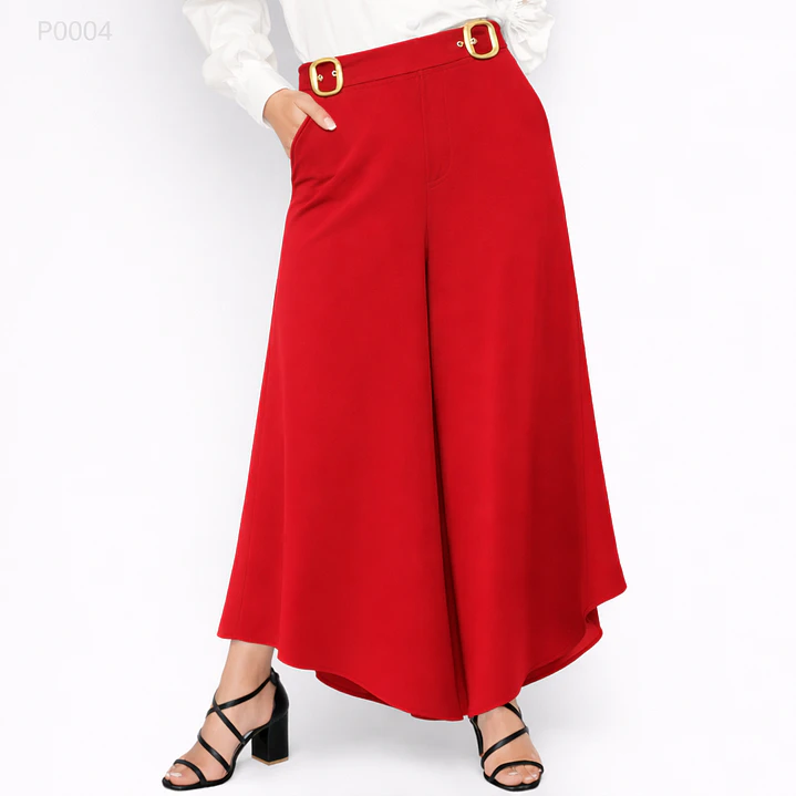 Pantalón Palazo con Hebillas doradas 2
