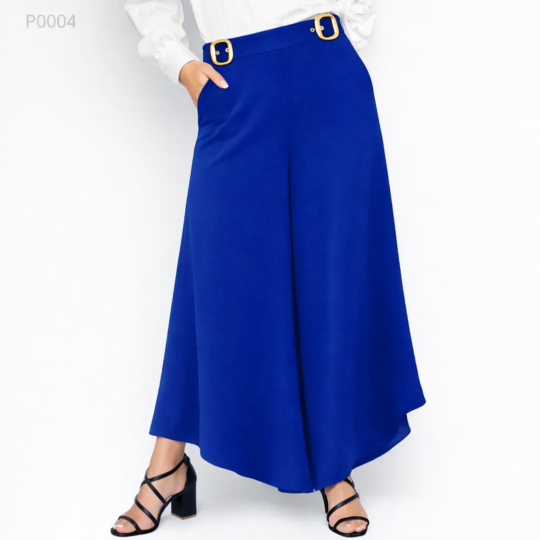 Pantalón Palazo con Hebillas doradas 3