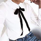 Blusa de moda con moño al frente - Miniatura 2