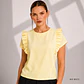 Blusa de moda con arandelas cortas - Miniatura 1