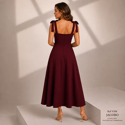 Vestido Elegante con Tirantes