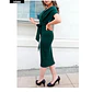 Vestido Elegante con escote cruzado - Miniatura 10