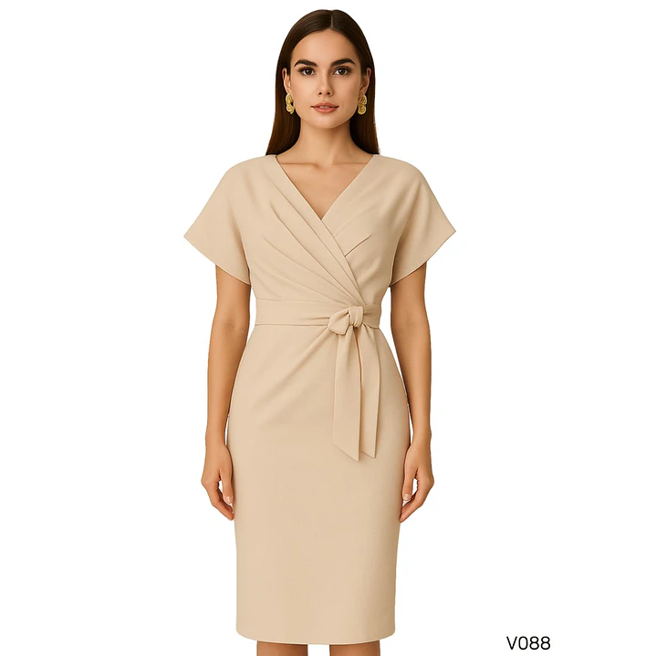 Vestido Elegante con escote cruzado 3