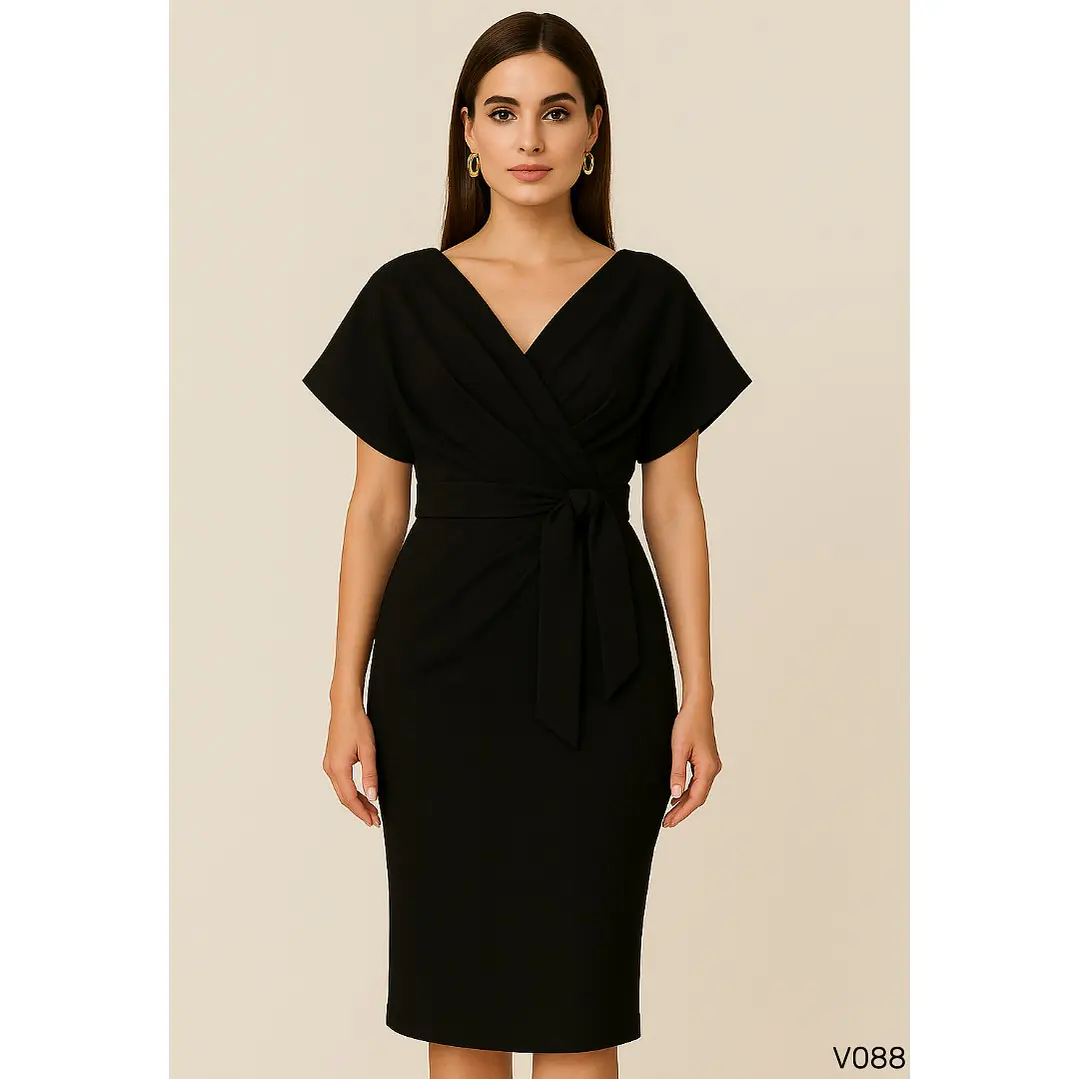 Vestido Elegante con escote cruzado 4