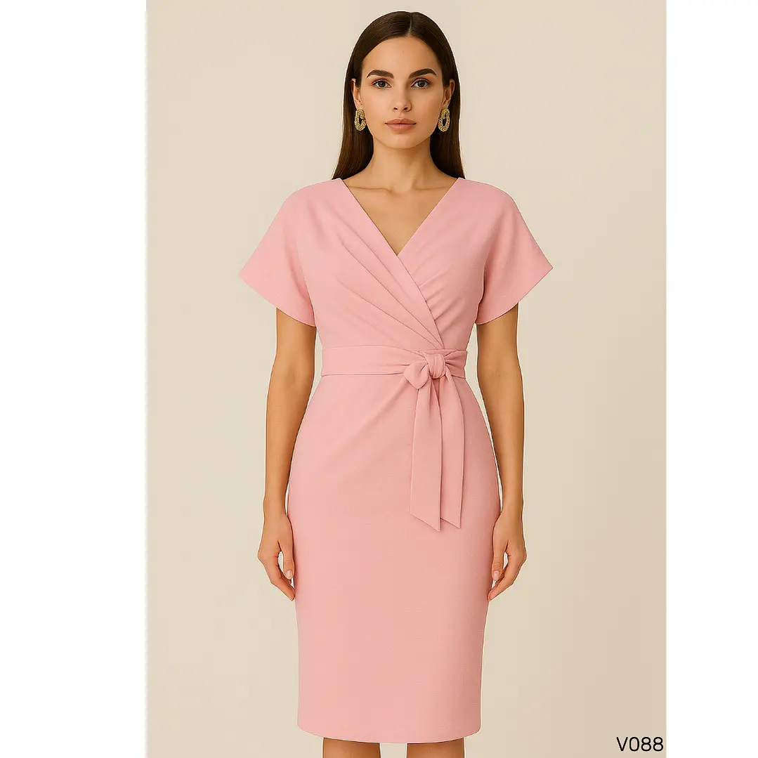 Vestido Elegante con escote cruzado 5