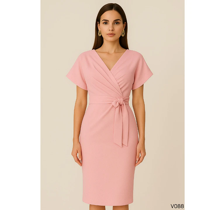 Vestido Elegante con escote cruzado 5
