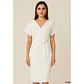 Vestido Elegante con escote cruzado - Miniatura 7