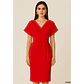Vestido Elegante con escote cruzado - Miniatura 1