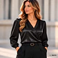 Blusa Cruzada en Satin - Miniatura 3
