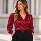 Blusa Cruzada en Satin - Miniatura 2