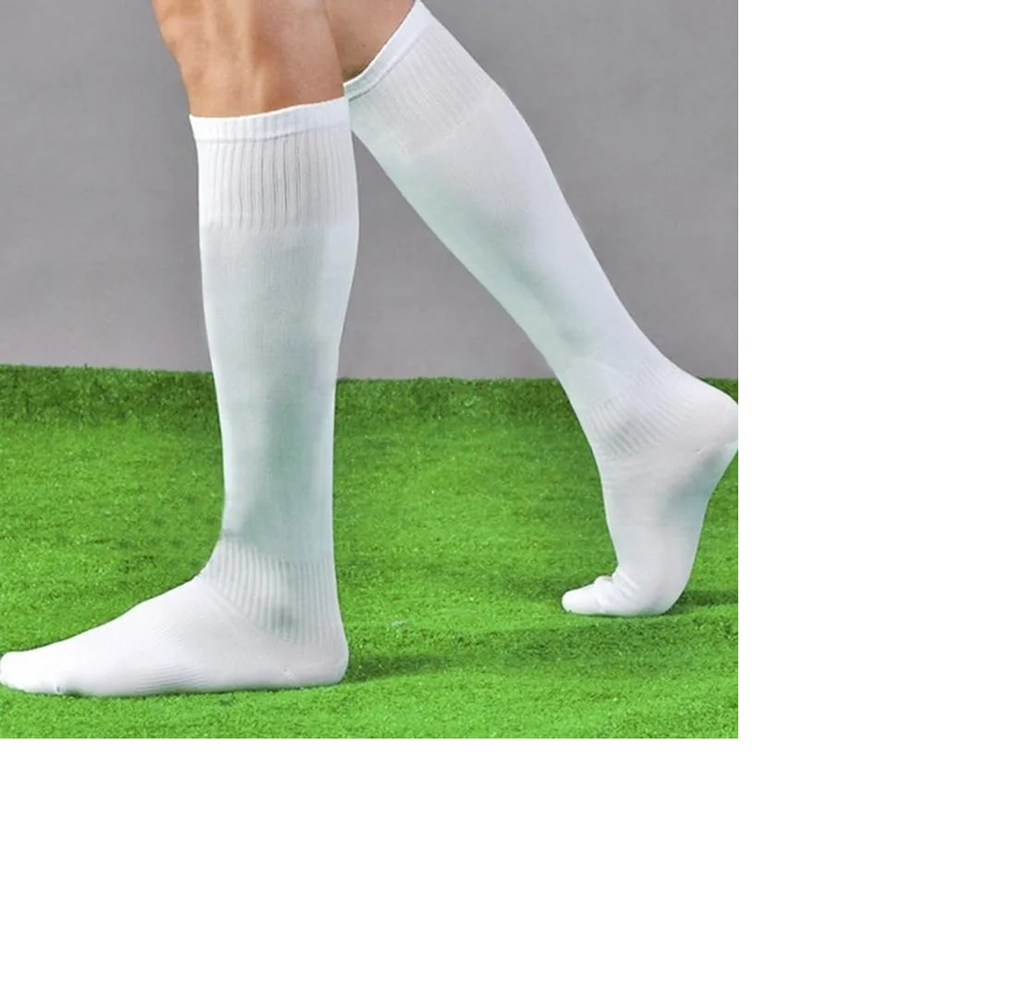 Medias Deportivas Blancas Unisex Fútbol Niños TALLA 6-8 3