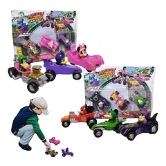 Carros Mickey Mouse Juguete Set x3 Vehículos Niños Niñas 